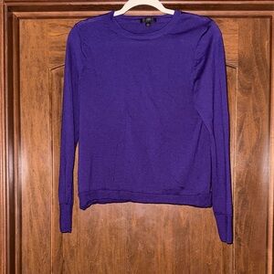 J. Crew Purple Crew Neck Sweater